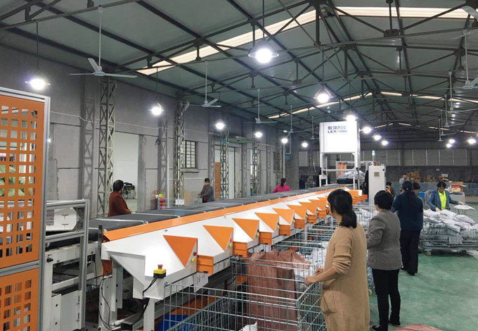 聯(lián)領(lǐng)智能直線交叉帶分揀線，助力常熟郵政雙十一